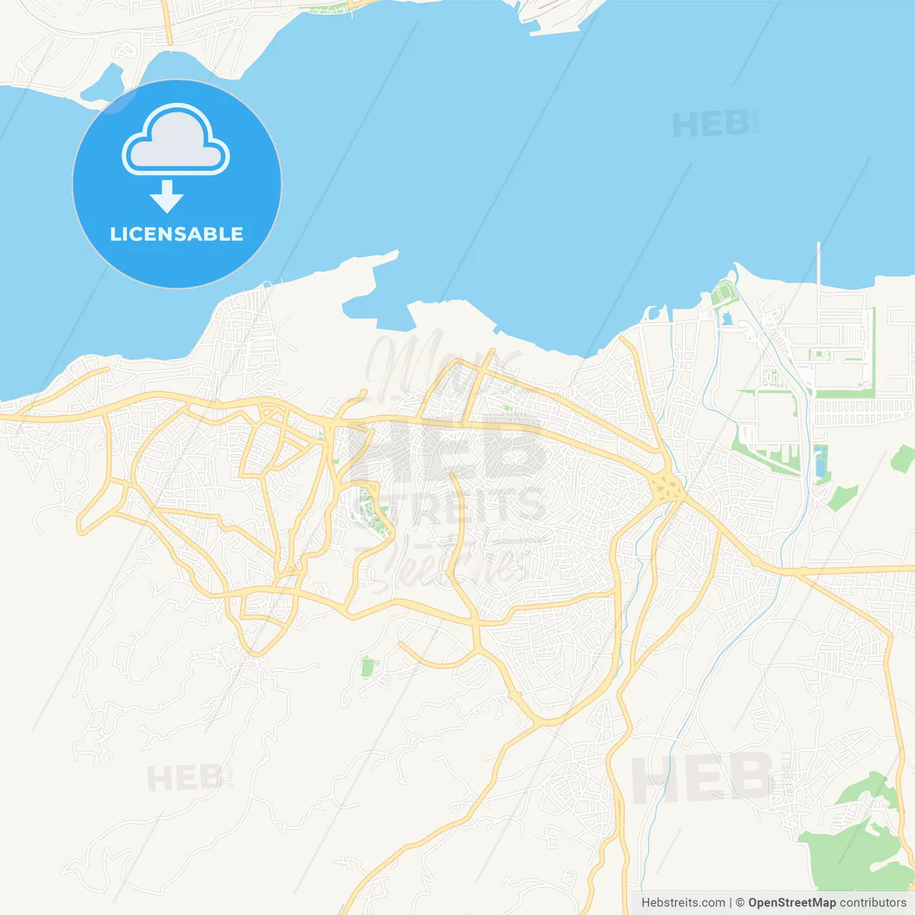 Golcuk, Turkey Vector Map - Classic Colors