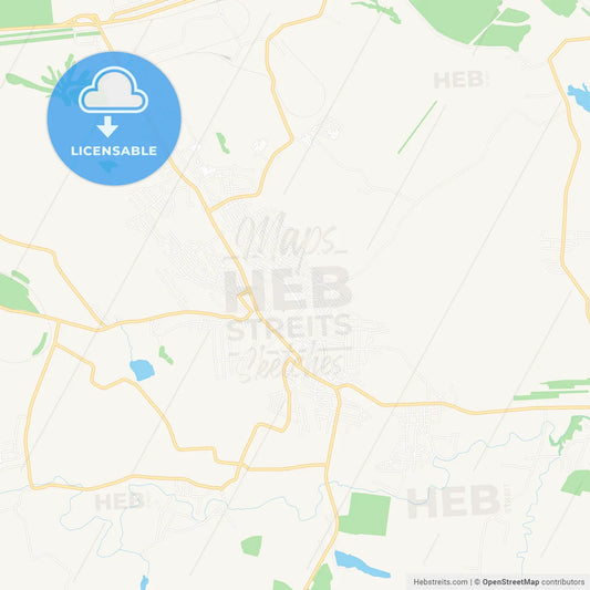 Sorokyne, Ukraine Vector Map - Classic Colors