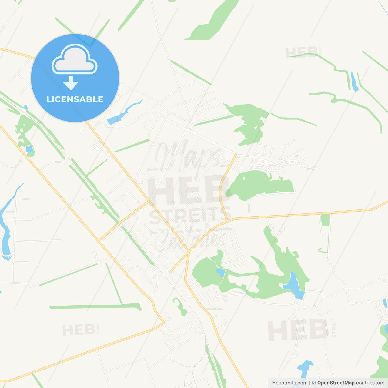 Pervomaiskyi, Ukraine Vector Map - Classic Colors