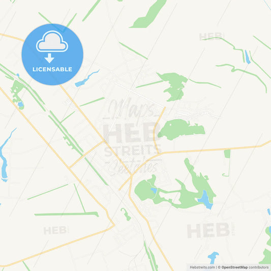 Pervomaiskyi, Ukraine Vector Map - Classic Colors