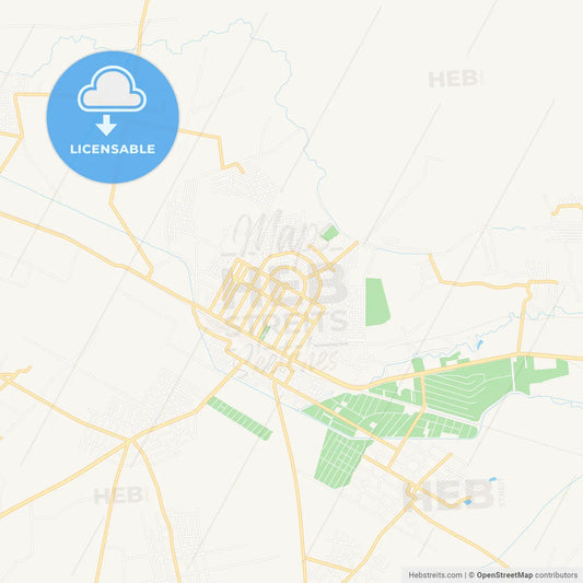 Armavir, Armenia Vector Map - Classic Colors