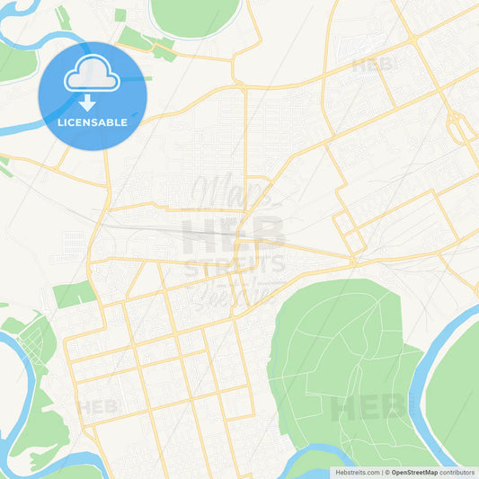 Oral, Kazakhstan Vector Map - Classic Colors