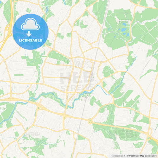 Vantaa, Finland Vector Map - Classic Colors