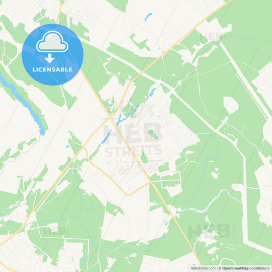 Sertolovo, Russia Vector Map - Classic Colors