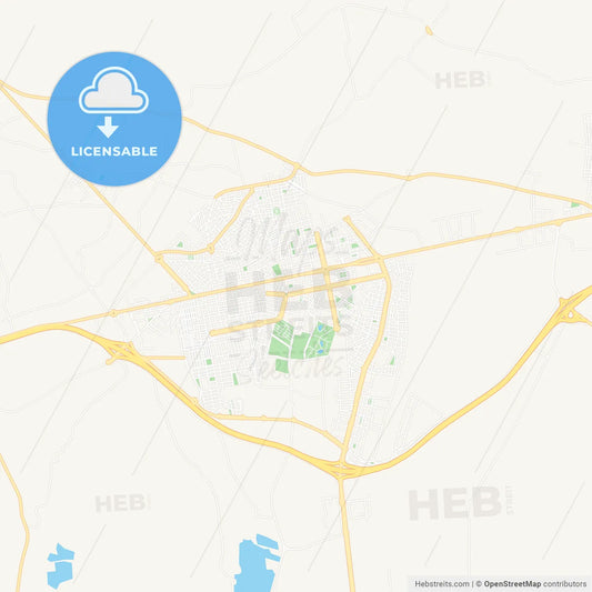 El Ejido, Spain Vector Map - Classic Colors