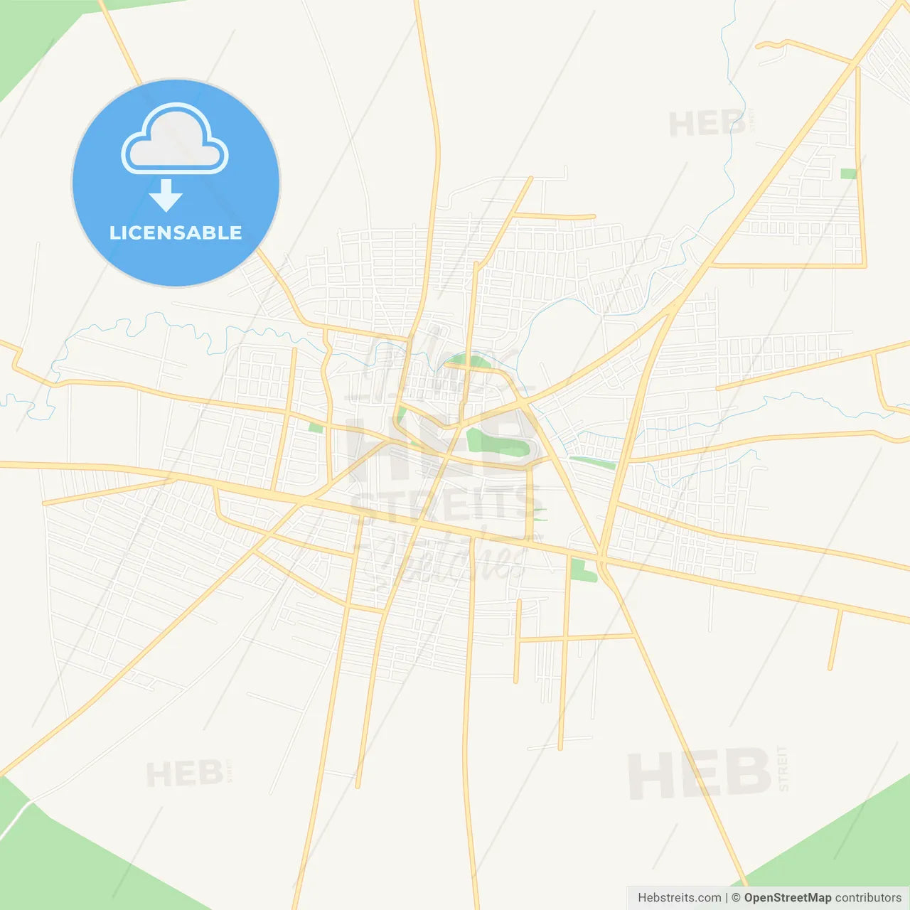 Kiziltepe, Turkey Vector Map - Classic Colors