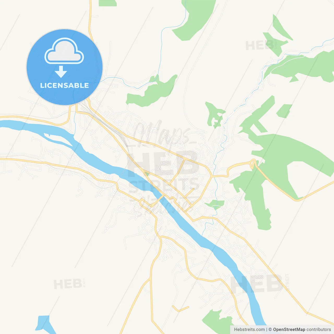 Mohyliv-Podilskyi, Ukraine Vector Map - Classic Colors