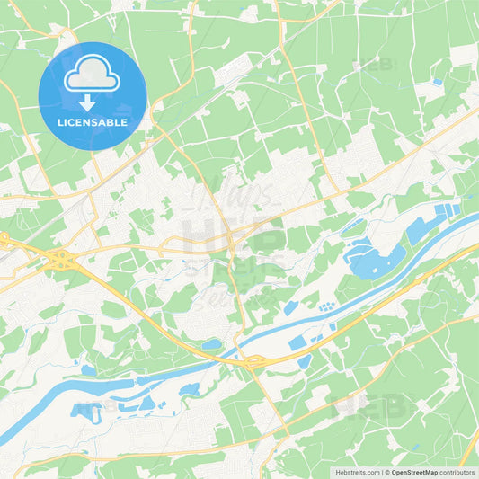 Marchtrenk, Austria Vector Map - Classic Colors