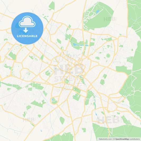 Cheltenham, England Vector Map - Classic Colors