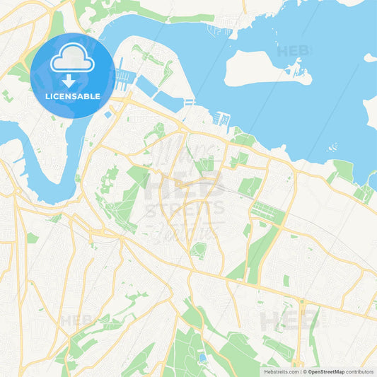 Gillingham, England Vector Map - Classic Colors