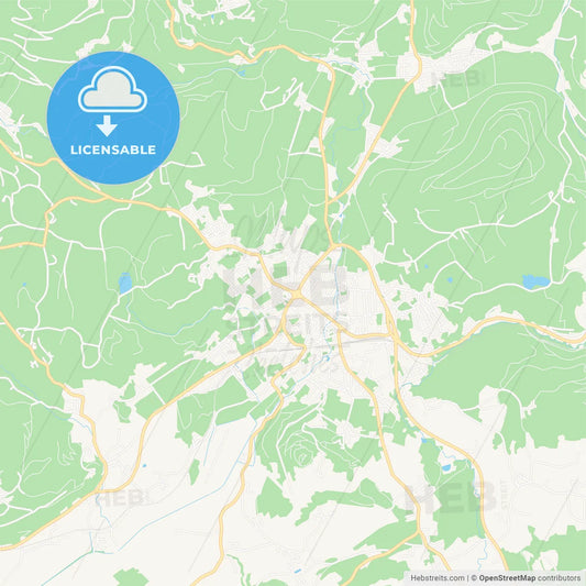 Feldkirchen, Austria Vector Map - Classic Colors