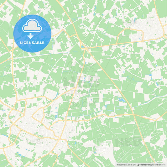 Peel en Maas, Netherlands Vector Map - Classic Colors