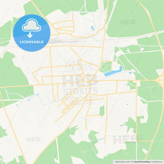 Kalinkavichy, Belarus Vector Map - Classic Colors