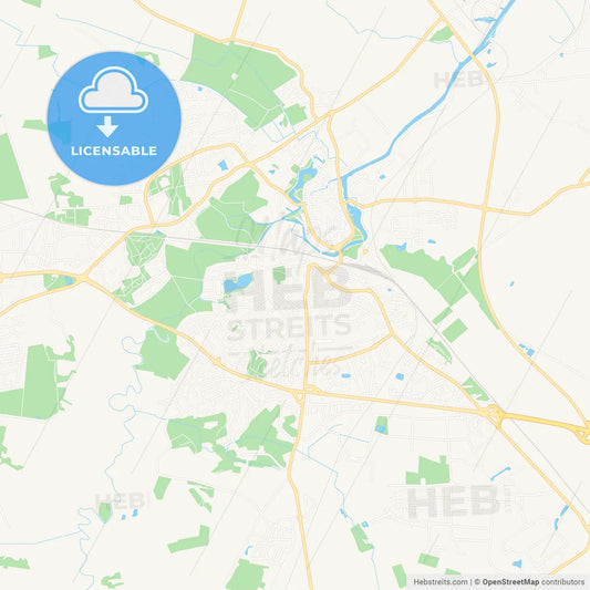 Stade, Germany Vector Map - Classic Colors