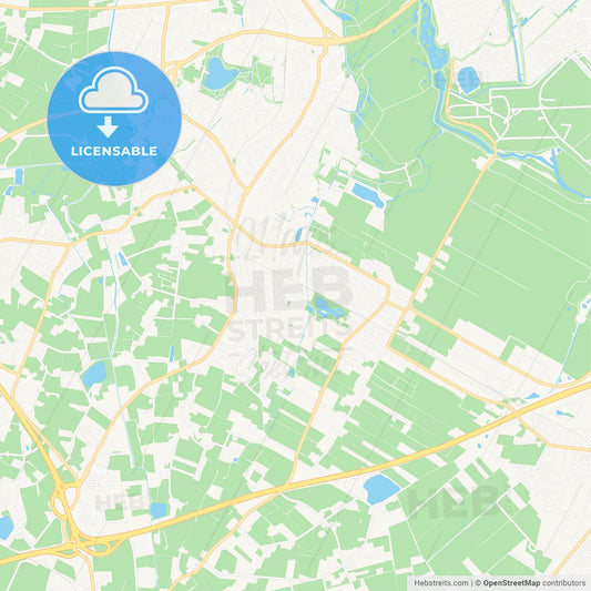 Stuhr, Germany Vector Map - Classic Colors