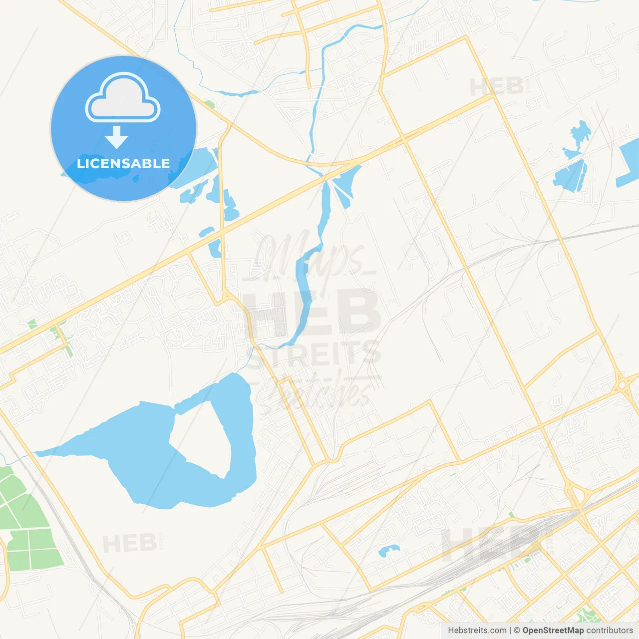Kurgan, Russia Vector Map - Classic Colors