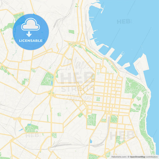 Odessa, Ukraine Vector Map - Classic Colors