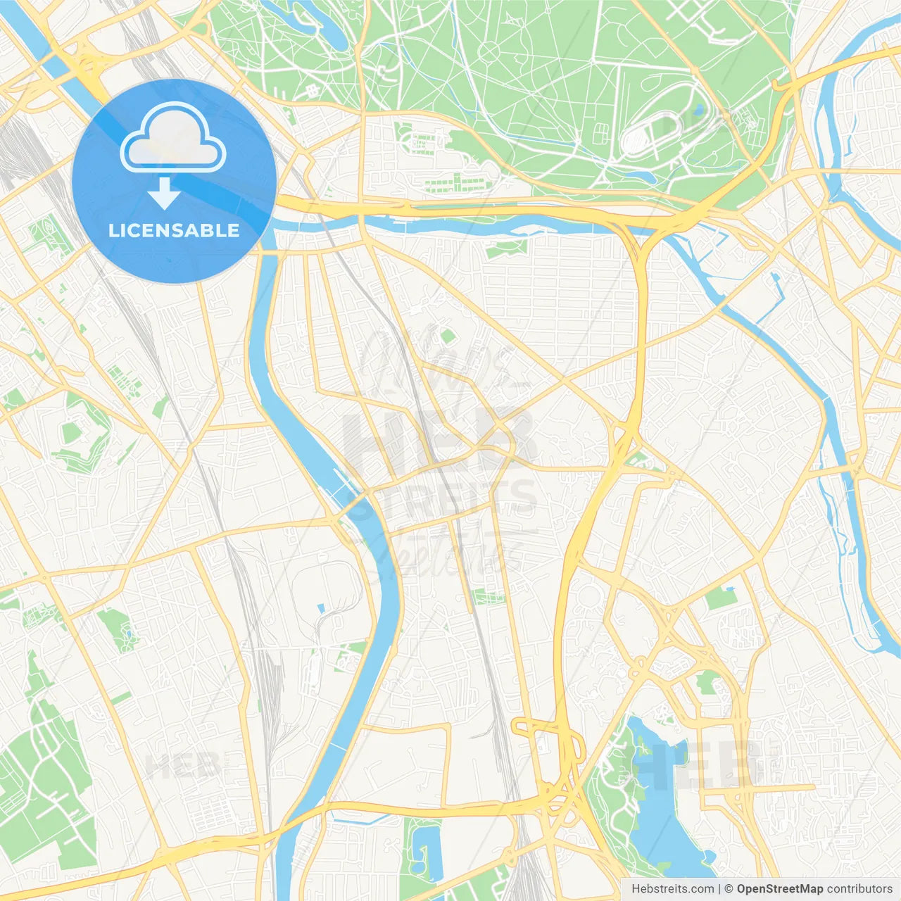 Maisons-Alfort, France Vector Map - Classic Colors