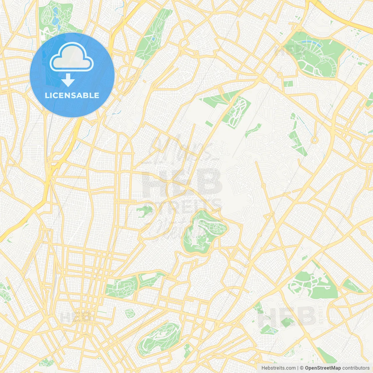 Galatsi, Greece Vector Map - Classic Colors