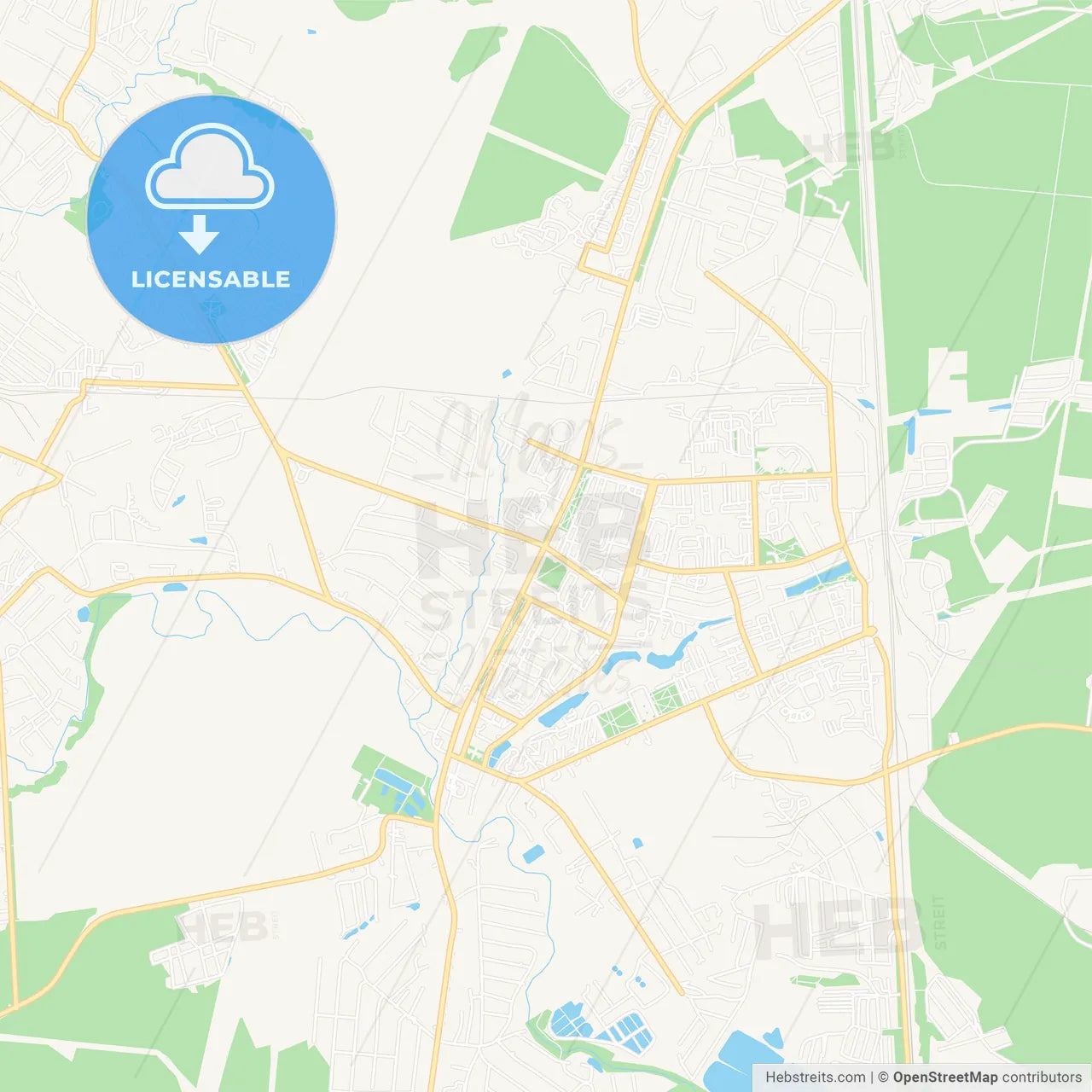 Chekhov, Russia Vector Map - Classic Colors