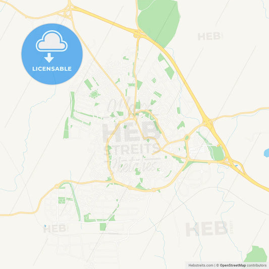 Colmenar Viejo, Spain Vector Map - Classic Colors