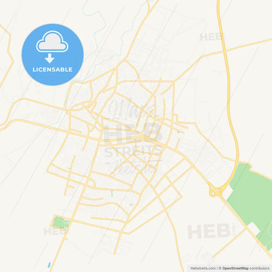 Luleburgaz, Turkey Vector Map - Classic Colors