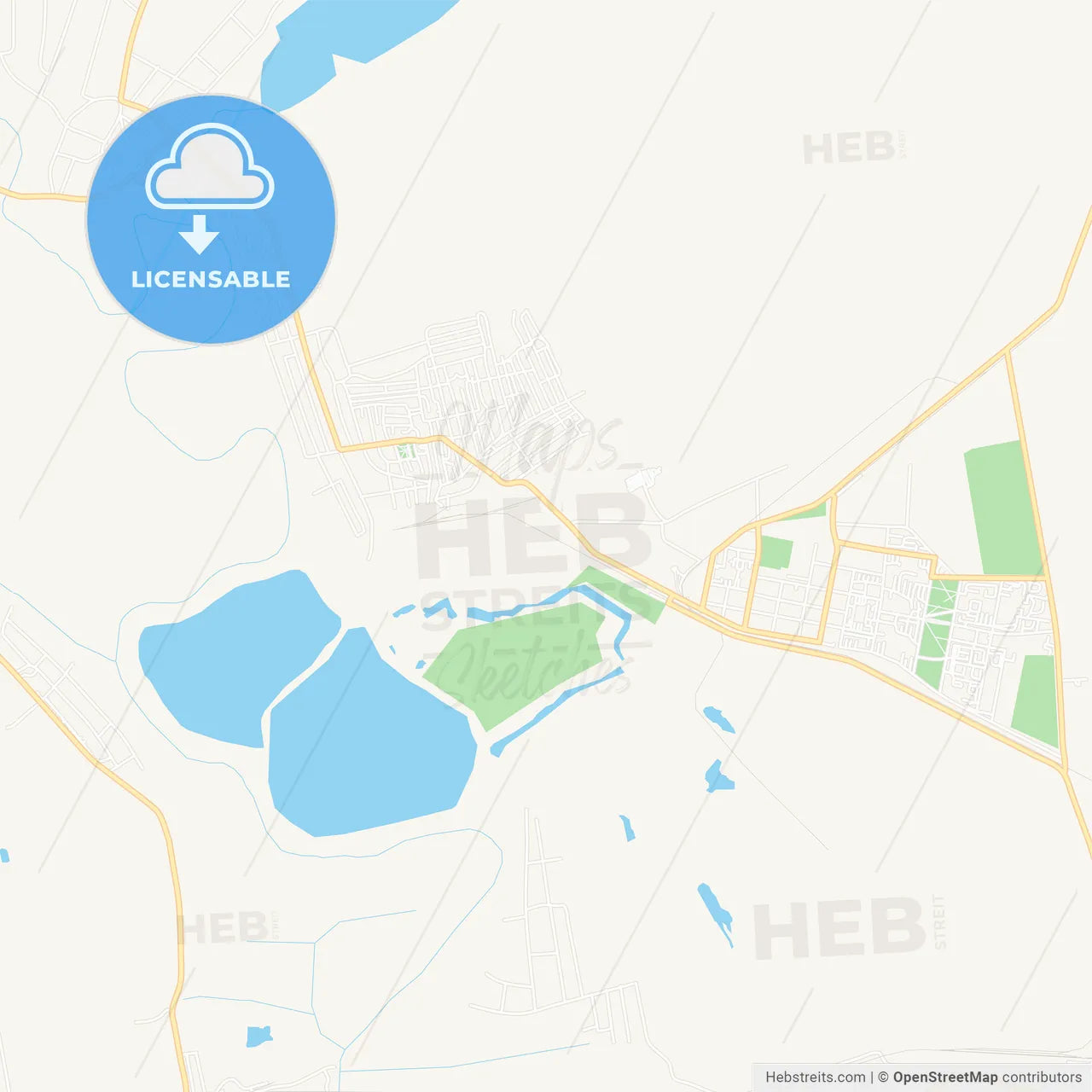 Pokrov, Ukraine Vector Map - Classic Colors