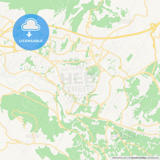 L Aquila, Italy Vector Map - Classic Colors