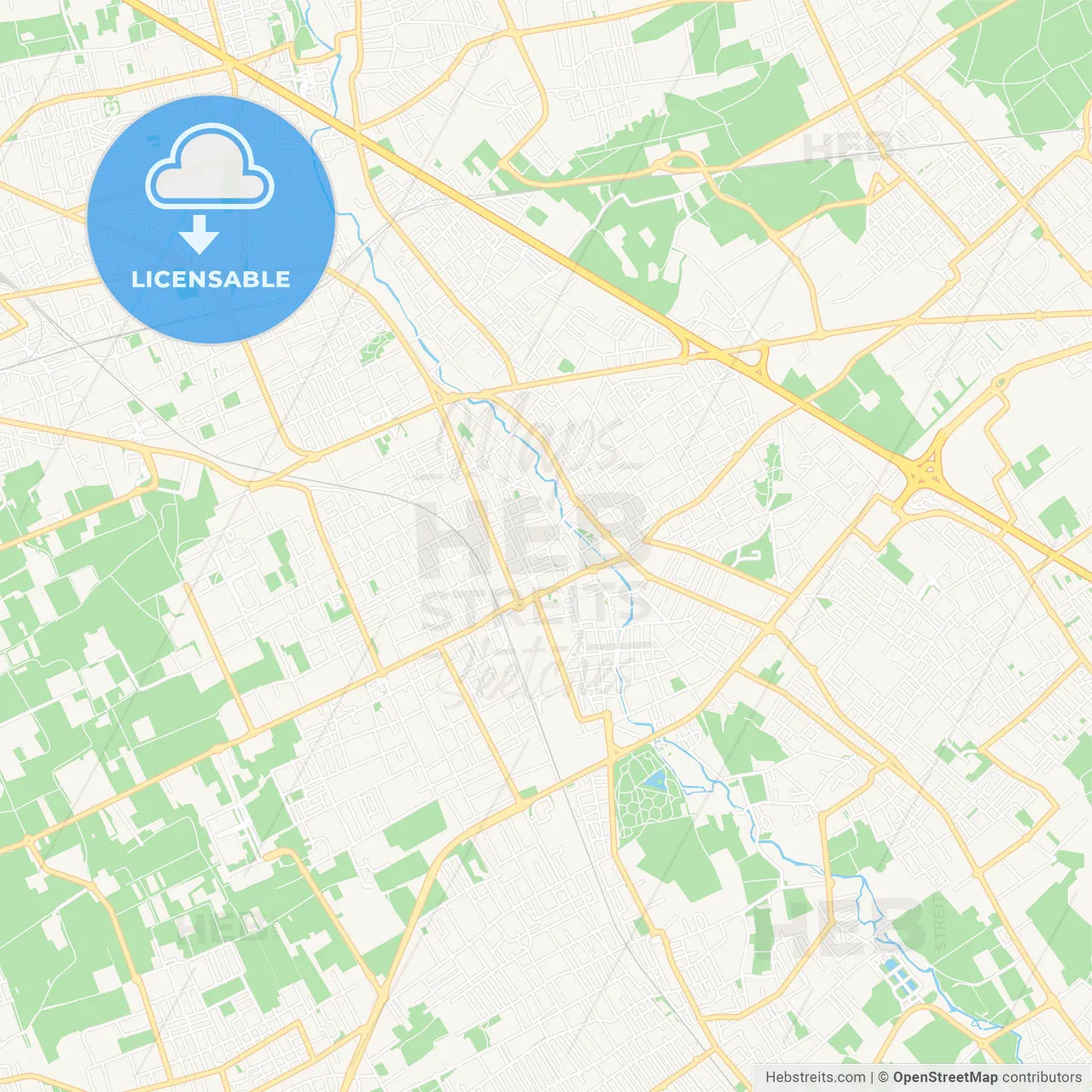 Legnano, Italy Vector Map - Classic Colors