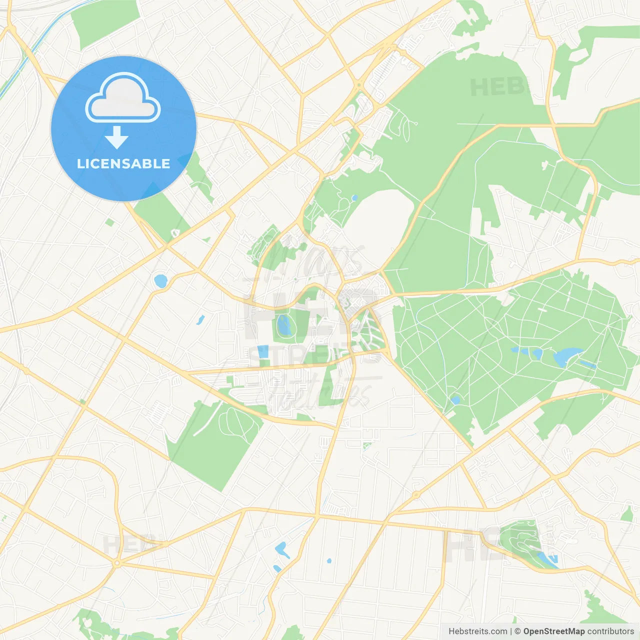 Clichy-sous-Bois, France Vector Map - Classic Colors