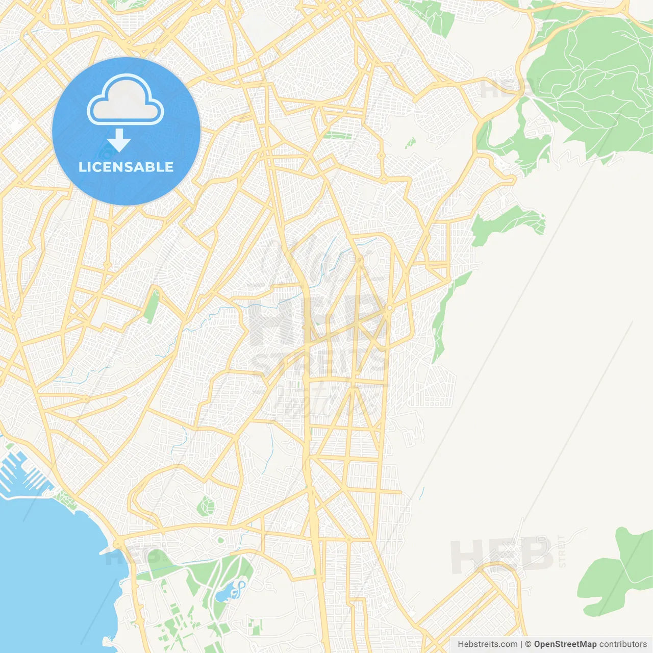 Ilioupoli, Greece Vector Map - Classic Colors