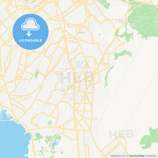 Ilioupoli, Greece Vector Map - Classic Colors