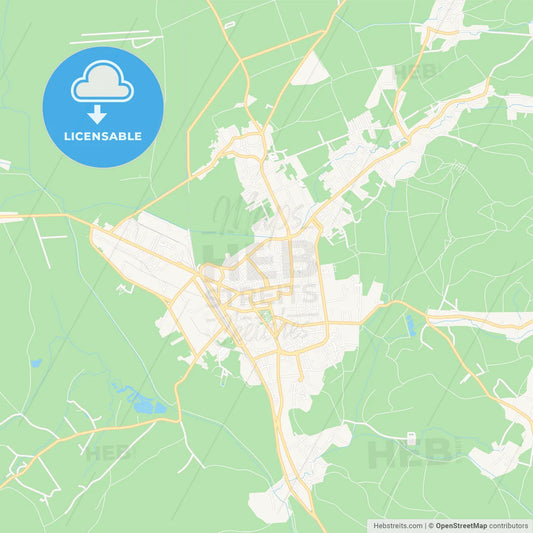 Miercurea Ciuc, Romania Vector Map - Classic Colors
