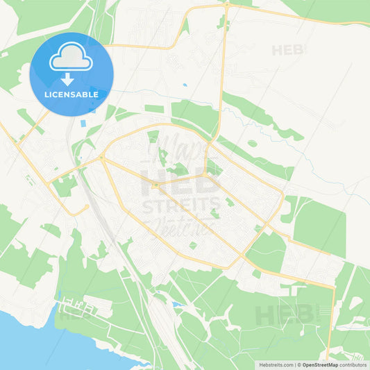 Apatity, Russia Vector Map - Classic Colors