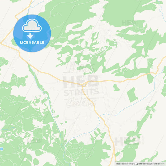 Calvia, Spain Vector Map - Classic Colors