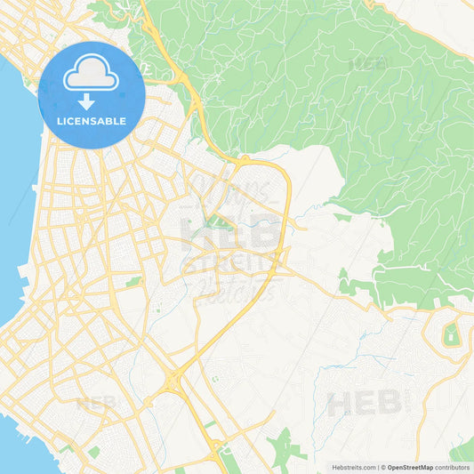 Pylaia, Greece Vector Map - Classic Colors