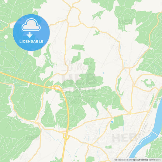 Rheinfelden (Baden), Germany Vector Map - Classic Colors