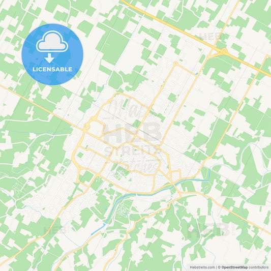 Imola, Italy Vector Map - Classic Colors