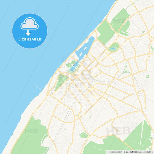 Southport, England Vector Map - Classic Colors