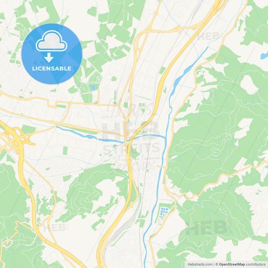 Montcada i Reixac, Spain Vector Map - Classic Colors