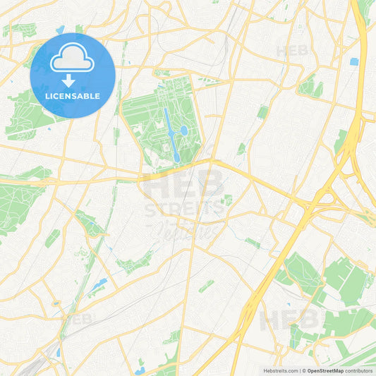 Antony, France Vector Map - Classic Colors