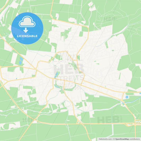 Einbeck, Germany Vector Map - Classic Colors