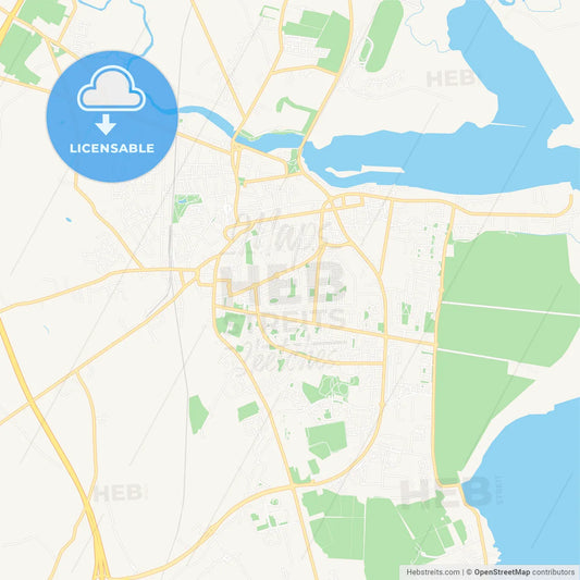 Dundalk, Ireland Vector Map - Classic Colors