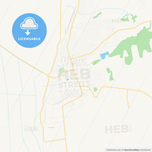 Cahul, Moldova Vector Map - Classic Colors