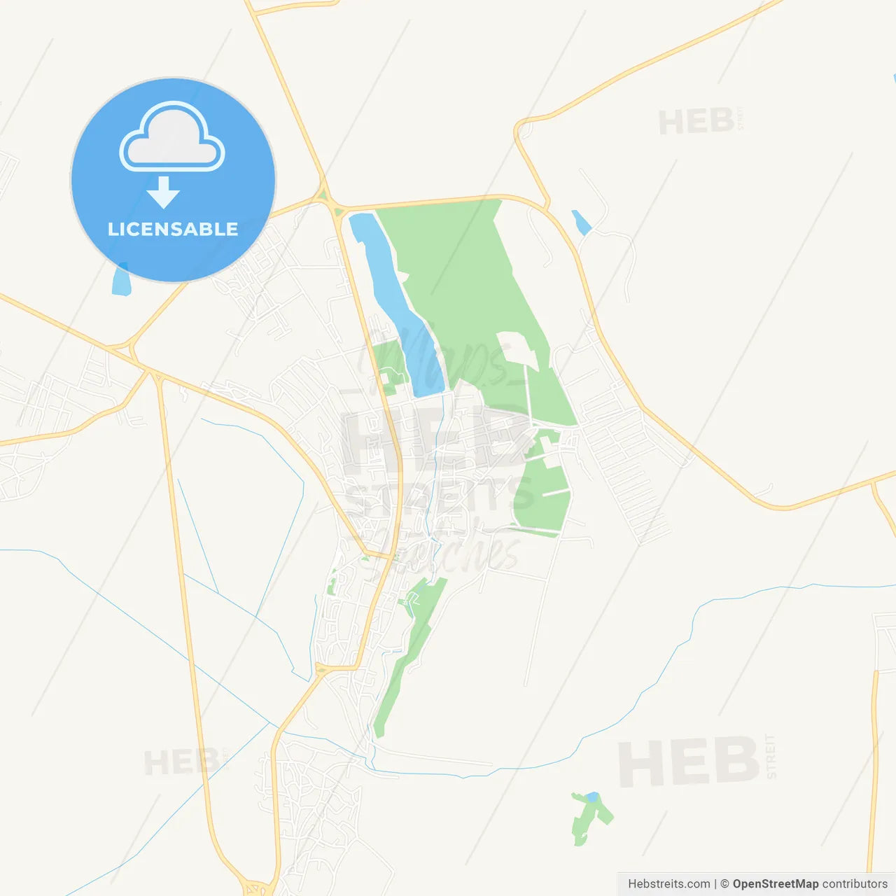 Orhei, Moldova Vector Map - Classic Colors