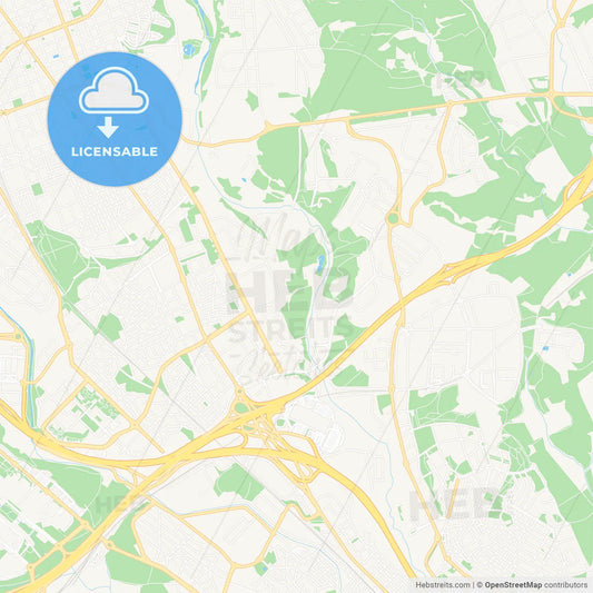 Barbera del Valles, Spain Vector Map - Classic Colors