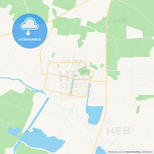 Netishyn, Ukraine Vector Map - Classic Colors