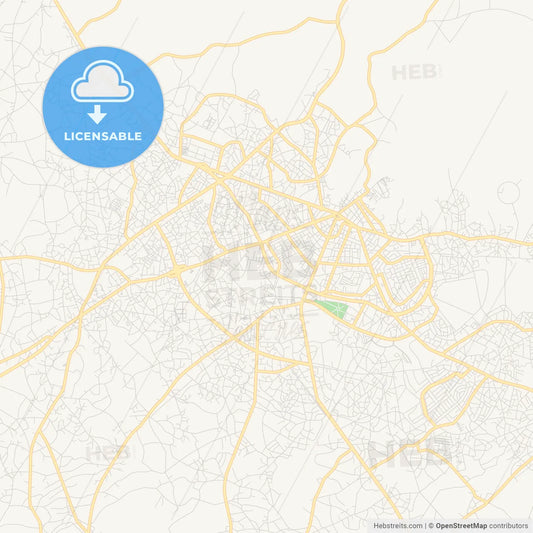 Printable street map of Uyo, Nigeria