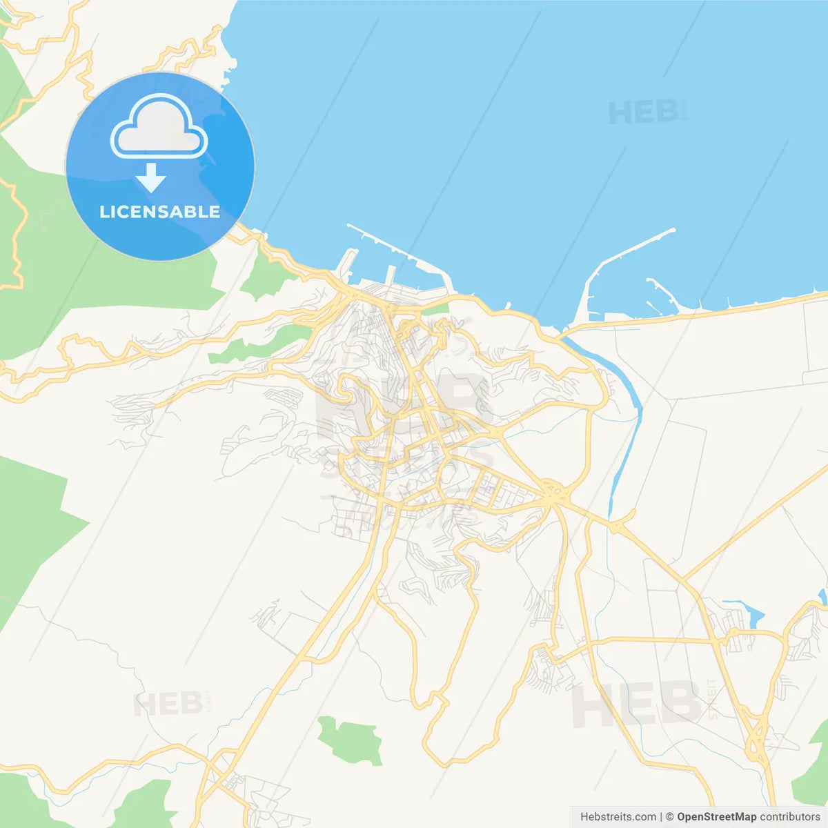 Skida Map Printable Street Map Of Skikda, Algeria – HEBSTREITS