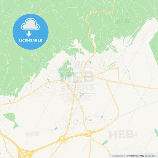 Eisenstadt, Austria Vector Map - Classic Colors